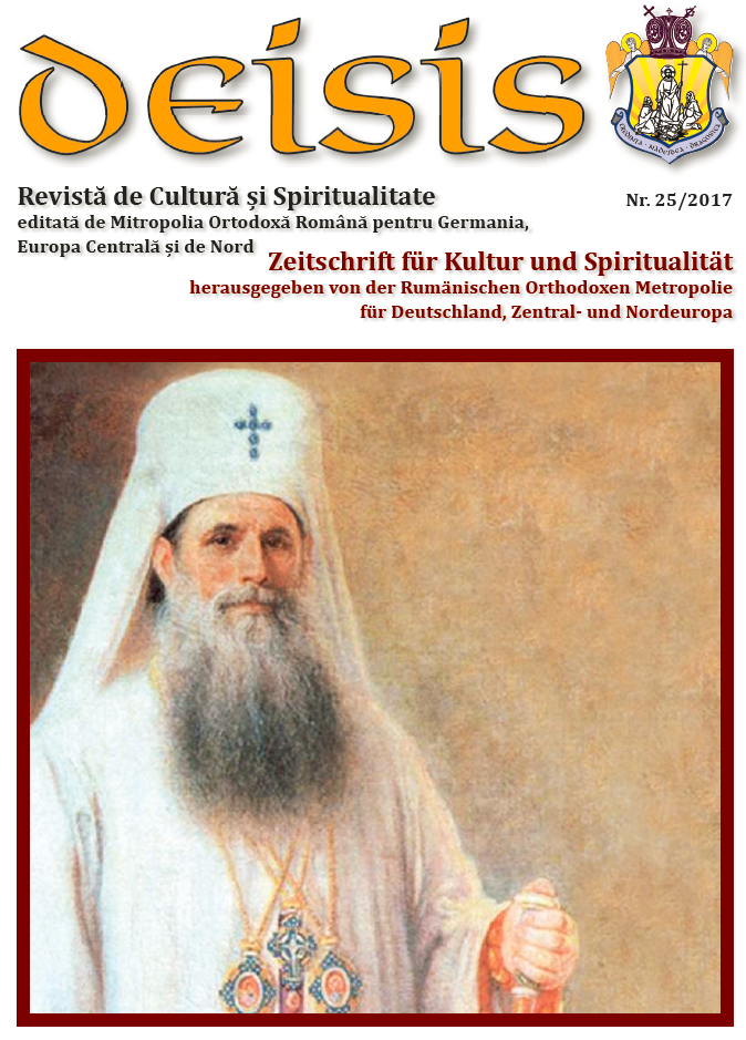 A apărut numărul 25 (2017) al Revistei de cultură și spiritualitate „Deisis” a Mitropoliei